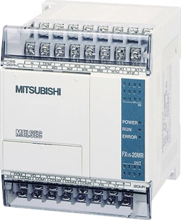 Mitsubishi - Compact FX1S 24Vdc PLC basiseenheid fx1s 12/8-io-rel   24vdc