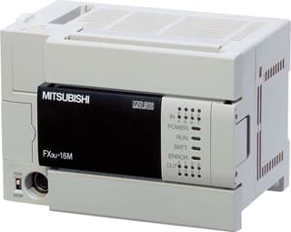 Mitsubishi - Compact FX3U 240Vac PLC basiseenheid Fx3U 8/8-Io-Rel