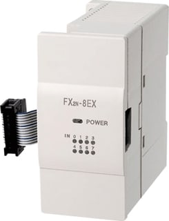 Mitsubishi - Compact FX.N+FX3U Modulair PLC digitale in- en uitgangsmodule Fxn/3 Ext.Uitg 8Xrel 24Dc