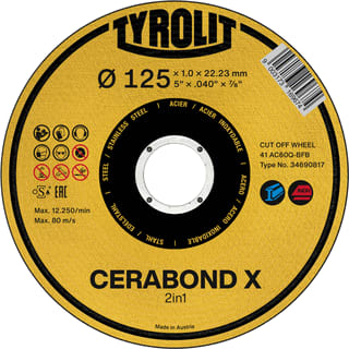 Tyrolit - PREMIUM CERABOND X Slijpschijf slijp 34597627