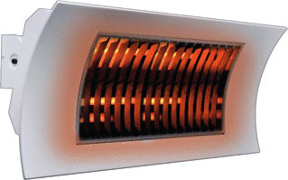DRL - E-COMFORT Oasi Low Glare Warmtestraler Ecmf Oasi Wit