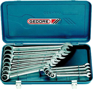 Gedore - Steek-/ringsleutel (set) Ste/Rngratel 7R-012
