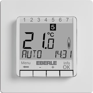 Eberle - FIT Ruimteklokthermostaat temp.reg. fit3r wt ruim
