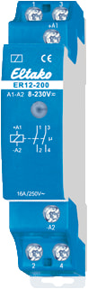 Eltako - 12-serie Installatierelais Schak.Rel 2M Er12-200-Vuc