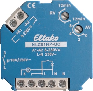 Eltako - 61-serie Tijdrelais modulaire installatie Inb. Nalooprel. Nlz61Np