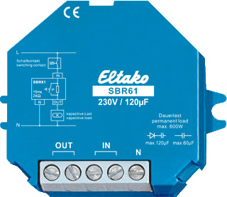 Eltako - 61-serie Stroombegrenzer Inb. Stroombegr. 1M Sbr61