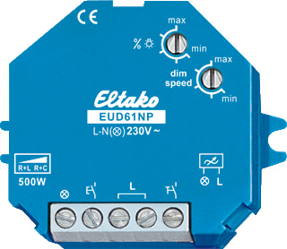 Eltako - 61-serie Dimmer Inb. Eud61Np-230V