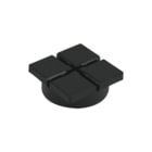 Legrand - Soluflex Toebeh./onderdelen voor vloergoot Voet 100X100 H35 Zw Pp