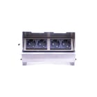 OCS - Mykanos Bureau aansluitunit tafelinbunit 4x230v rvs