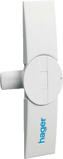 Hager - Verdelers IP44 toebehoren Sluiting Deursluiting voor kast/lessenaar Deurschild M.Handgr.Fz598N
