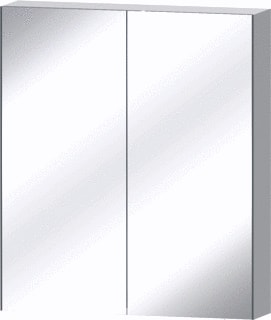 WaveDesign by Wisa - SONIA Wastafel spiegelkast kast enk 60alu 2d
