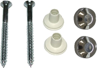 De Beer - Schroefbevestigingsset wc-bev.set 6x60 pk vz chr