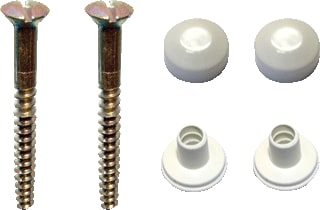 De Beer - Schroefbevestigingsset Wc-Bev.Set 6X70 Lk Ms Wit
