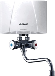 CLAGE - E-mini M/SMB Doorstroom warmwatertoestel Doorstrtst 3500W + Kr Smb