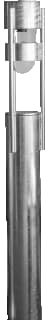 Allure - Tuin-/voetpadverlichtingsarmatuur soli bolarm v.pl 5,8w 4k