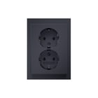 Hager Berker - K.5 Wandcontactdoos (WCD schakelmat.) Wcd Ra 2V Hg K5 Rvs