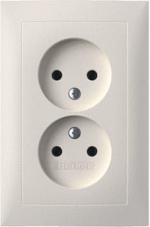 Hager Berker - S.1 Wandcontactdoos (WCD schakelmat.) Wcd 2P 2V 47951909