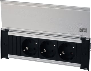 Bachmann - Kapsa 3xWCD Bureau aansluitunit 3X230V 0,2M Zw