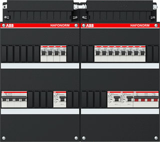 ABB - Hafonorm HAD Groepenkast, geassembleerd Haf 12X / 3X 30Ma Hs+D 3F