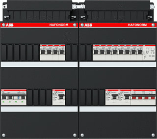 ABB - Hafonorm HAD Groepenkast, geassembleerd Haf 12X / 3X 30Ma Hs+C+T 3F
