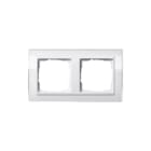 Gira - Event Clear Afdekraam schakelmateriaal Afdkrm 2V Clwit-Zwg