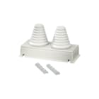 Hensel - ENYSTAR Invoerplaat sparing kast/lessenaar Aanbflens 2X30-72Mm