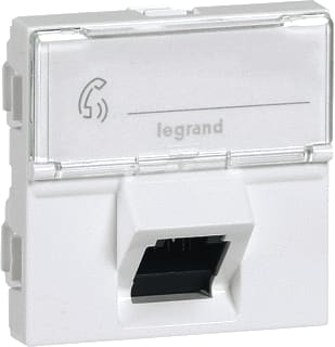 Legrand - Mosaic Datacontactdoos twisted pair Rj45 Utp Cat6A 2 M