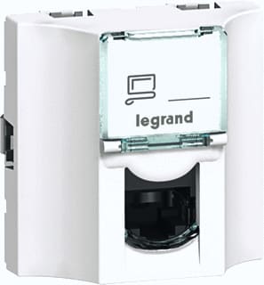 Legrand - Mosaic Datacontactdoos twisted pair Rj45 Doorvoer Lcs6