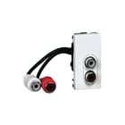 Legrand - Mosaic Datacontactdoos twisted pair 2 Rca Wt