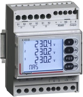 Legrand - LEXIC DIN Multifunctionele paneelmeter Modu Energiemeter 4 Mod