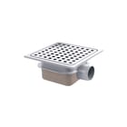 Van den Berg - Vloerput met 1 aansluiting Abs Put 15X15 Zu40 Rvs/Ro