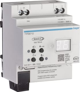 Hager - Systeeminterface bussysteem Dali/Knx-Gateway Dali2 1V