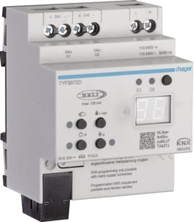 Hager - Systeeminterface bussysteem Dali/Knx-Gateway Dali2 2V