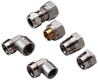 Raminex - Fitting met 2 aansluitingen Gasaanslst R 3/8Bixm24