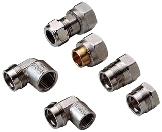 Raminex - Fitting met 2 aansluitingen Gasaanslst R 1/2Bixm24