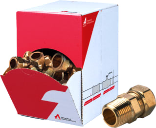 VSH - Super S1202 Fitting met 2 aansluitingen Mes Kopp Re22X3/4Cobu Ds20