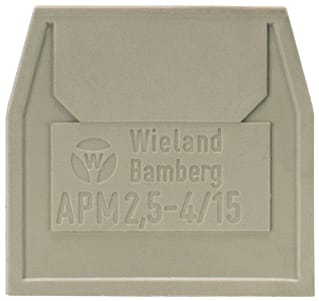 Wieland - Eindplaat rijgklem 07.311.0853.0