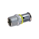 Wavin - Tigris Gas Fitting met 2 aansluitingen Tigr/G Overg Kopp 16X1/2Bu