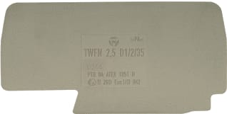 Wieland - Eindplaat rijgklem 07.312.7055.0