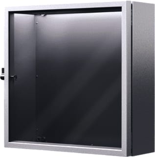 Rittal - FT Deur/bed.-tableau vr kast/lessenaar Zichtvenst 597X377X34