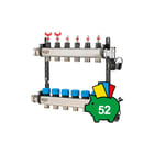 Henco - Hencofloor UFH-MDSS Verdeler voor hydronische circuits 09-Gr Verd. Rvs Regb.Deb.