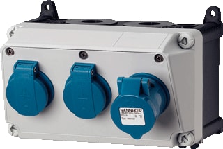 Mennekes - AMAXX CEE-contactdoos combinatie Combinat 1Cee 3P+2 Schuk0