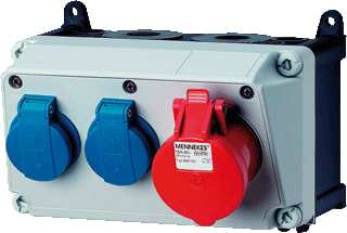Mennekes - AMAXX CEE-contactdoos combinatie Combinat 1Cee 5P+2 Schuk0