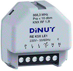 Dinuy - Dimactor bussysteem Dinuknx Dimmer 230V Rlc 250W