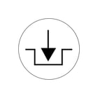 Schlegel - Tekstschild vr drukknop/signaallamp  bsrr1108