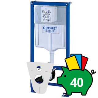 Grohe - Rapid SL Inbouwreservoir met frame Vrwnd Rap-Sl Wc H113 Wb