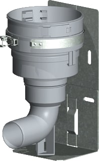 Burgerhout - Flex Enkelw. rookgashulpstuk 2 aansl. Pp Grs Flexverloop 130-60