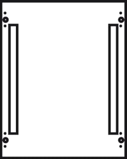 ABB - CombiLine N Inbouwunit leeg Montkit Rails 360A Mbs124