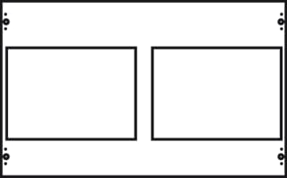 ABB - CombiLine N Inbouwunit leeg Montkit V. 4Xnh00 Mbt236