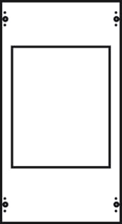 ABB - CombiLine N Inbouwunit leeg Montkit V. 1Xnh2 Mbt144
